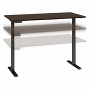 MOVE 60 SERIES BY  60W X 30D ELECTRIC HEIGHT ADJUSTABLE STANDING DESK: BLACK WALNUT/BLACK POWDER COAT <FONT COLOR=GREEN>-FREE SHIPPING-</FONT>
