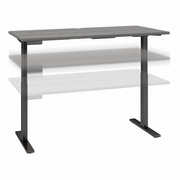 MOVE 60 SERIES BY  60W X 30D ELECTRIC HEIGHT ADJUSTABLE STANDING DESK: PLATINUM GRAY/BLACK POWDER COAT <FONT COLOR=GREEN>-FREE SHIPPING-</FONT>