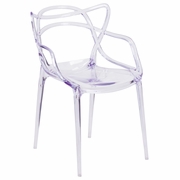 NESTING SERIES TRANSPARENT STACKING SIDE CHAIR: <font color=green>FREE SHIPPING!</font>