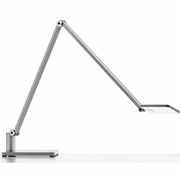 Novus Attenzia Task LED light with Base Plate & One-Touch Dimming - Anti-Glare - 742 Lumens/4,000K - Silver