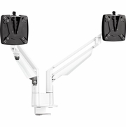 Novus CLU Duo Monitor Arm Set, Easy Alignment for Side-By-Side Viewing, 3-in-1 Mount, Fast Installation, White