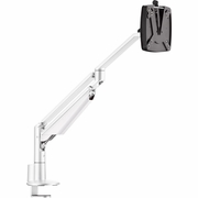 Novus CLU II c Monitor Arm - Taller Profile for Larger Monitors - Fast Installation - 3-in-1 Desk Mount, White Novus CLU II c Monitor Arm - Taller Profile for Larger Monitors - Fast Installation - 3-in-1 Desk Mount, White