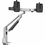 Novus CLU Plus X2 c Monitor Arm Set for 2 Screens - 3-in-1 Mount - Silver