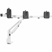 Novus CLU Plus X3 c Monitor Arm Set for 3 Screens - 3-in-1 Mount - White