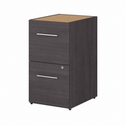 OFFICE 500 16W 2 DRAWER FILE CABINET - ASSEMBLED: STORM GRAY  <FONT COLOR=GREEN>-FREE SHIPPING-</FONT>