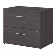 OFFICE 500 36W 2 DRAWER LATERAL FILE CABINETASSEMBLED: STORM GRAY <FONT COLOR=GREEN>-FREE SHIPPING-</FONT>
