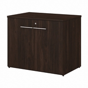 OFFICE 500 36W STORAGE CABINET WITH DOORSASSEMBLED: BLACK WALNUT <FONT COLOR=GREEN>-FREE SHIPPING-</FONT>