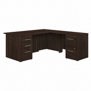 OFFICE 500 72W L SHAPED EXECUTIVE DESK WITH DRAWERS: BLACK WALNUT <FONT COLOR=GREEN>-FREE SHIPPING-</FONT> OFFICE 500 72W L SHAPED EXECUTIVE DESK WITH DRAWERS: BLACK WALNUT <FONT COLOR=GREEN>-FREE SHIPPING-</FONT>