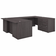 OFFICE 500 72W U SHAPED EXECUTIVE DESK WITH DRAWERS.  <FONT COLOR=GREEN>-FREE SHIPPING-</FONT>