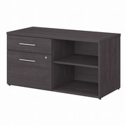 OFFICE 500 LOW STORAGE CABINET WITH DRAWERS AND SHELVES: STORM GRAY <FONT COLOR=GREEN>-FREE SHIPPING-</FONT>