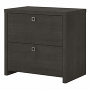 OFFICE BY KATHY IRELAND ECHO 2 DRAWER LATERAL FILE CABINET: CHARCOAL MAPLE  <FONT COLOR=GREEN>-FREE SHIPPING-</FONT>