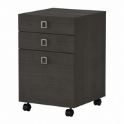 OFFICE BY KATHY IRELAND® ECHO 3 DRAWER MOBILE FILE CABINET: CHARCOAL MAPLE  <FONT COLOR=GREEN>-FREE SHIPPING-</FONT> OFFICE BY KATHY IRELAND® ECHO 3 DRAWER MOBILE FILE CABINET: CHARCOAL MAPLE  <FONT COLOR=GREEN>-FREE SHIPPING-</FONT>