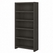 OFFICE BY KATHY IRELAND ECHO 5 SHELF BOOKCASE: CHARCOAL MAPLE <FONT COLOR=GREEN>-FREE SHIPPING-</FONT>