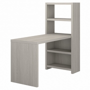 OFFICE BY KATHY IRELAND ECHO 56W BOOKCASE DESK: GRAY SAND <FONT COLOR=GREEN>-FREE SHIPPING-</FONT>