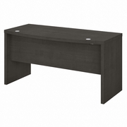 OFFICE BY KATHY IRELAND ECHO 60W BOW FRONT DESK: CHARCOAL MAPLE <FONT COLOR=GREEN>-FREE SHIPPING-</FONT>