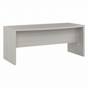 OFFICE BY KATHY IRELAND ECHO 72W BOW FRONT DESK: GRAY SAND <FONT COLOR=GREEN>-FREE SHIPPING-</FONT>
