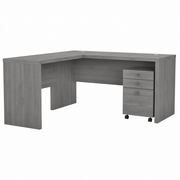 OFFICE BY KATHY IRELAND® ECHO L SHAPED DESK WITH MOBILE FILE CABINET: MODERN GRAY <FONT COLOR=GREEN>-FREE SHIPPING-</FONT> OFFICE BY KATHY IRELAND® ECHO L SHAPED DESK WITH MOBILE FILE CABINET: MODERN GRAY <FONT COLOR=GREEN>-FREE SHIPPING-</FONT>