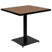 OUTDOOR PATIO BISTRO DINING TABLE WITH FAUX TEAK POLY SLATS, 30" SQUARE <font color=green>FREE SHIPPING!</font> OUTDOOR PATIO BISTRO DINING TABLE WITH FAUX TEAK POLY SLATS, 30" SQUARE <font color=green>FREE SHIPPING!</font>