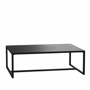 OUTDOOR PATIO COFFEE TABLE COMMERCIAL GRADE BLACK COFFEE TABLE FOR DECK, PORCH, OR POOLSIDE - STEEL SQUARE LEG FRAME <font color=green>FREE SHIPPING!</font> OUTDOOR PATIO COFFEE TABLE COMMERCIAL GRADE BLACK COFFEE TABLE FOR DECK, PORCH, OR POOLSIDE - STEEL SQUARE LEG FRAME <font color=green>FREE SHIPPING!</font>