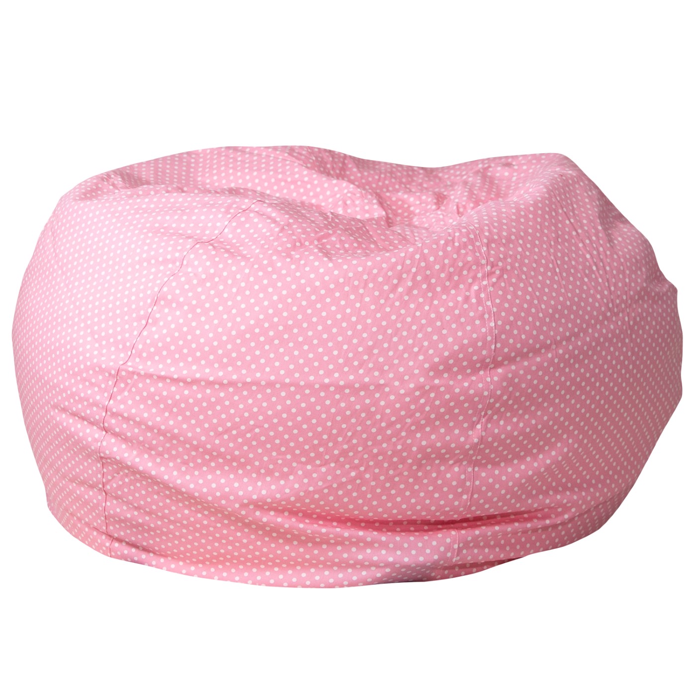 OVERSIZED LIGHT PINK DOT REFILLABLE BEAN BAG CHAIR FOR ALL AGES: <font color=green>FREE SHIPPING!</font> OVERSIZED LIGHT PINK DOT REFILLABLE BEAN BAG CHAIR FOR ALL AGES: <font color=green>FREE SHIPPING!</font>