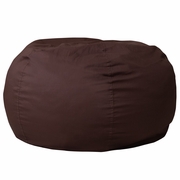 OVERSIZED SOLID BROWN REFILLABLE BEAN BAG CHAIR FOR ALL AGES: <font color=green>FREE SHIPPING!</font>