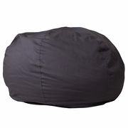 OVERSIZED SOLID GRAY REFILLABLE BEAN BAG CHAIR FOR ALL AGES: <font color=green>FREE SHIPPING!</font>
