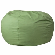 OVERSIZED SOLID GREEN REFILLABLE BEAN BAG CHAIR FOR ALL AGES: <font color=green>FREE SHIPPING!</font>