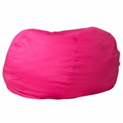 OVERSIZED SOLID HOT PINK REFILLABLE BEAN BAG CHAIR FOR ALL AGES: <font color=green>FREE SHIPPING!</font>