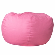 OVERSIZED SOLID LIGHT PINK REFILLABLE BEAN BAG CHAIR FOR ALL AGES: <font color=green>FREE SHIPPING!</font>