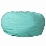 OVERSIZED SOLID MINT GREEN REFILLABLE BEAN BAG CHAIR FOR ALL AGES: <font color=green>FREE SHIPPING!</font>