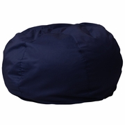 OVERSIZED SOLID NAVY BLUE REFILLABLE BEAN BAG CHAIR FOR ALL AGES: <font color=green>FREE SHIPPING!</font>