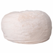 OVERSIZED WHITE FURRY REFILLABLE BEAN BAG CHAIR FOR ALL AGES: <font color=green>FREE SHIPPING!</font>