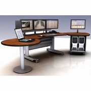 PACS WORKSTATION. RADIOLOGY DESK.