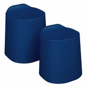 PLASTIC STACKABLE STOOLS (SET OF 2)- NAVY BLUE <FONT COLOR=GREEN>-FREE SHIPPING-</FONT>