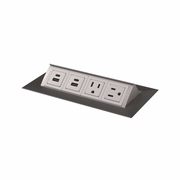 POP-UP POWER/DATA MODULE<br>DESK OUTLET WITH USB<br>FOR ERGOTRAC CONSOLES