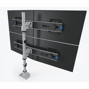 QUAD MONITOR STAND FOR USE FOR MULTIPLE MONITOR STANDS APPLICATIONS W/VESA MOUNTS.