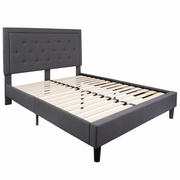 QUEEN PLATFORM BED|QUEEN SIZE PLATFORM BED FRAME WITH HEADBOARD: <font color=green>FREE SHIPPING!</font>