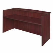 RECEPTION DESK SHELL- MAHOGANY <FONT COLOR=GREEN>-FREE SHIPPING-</FONT>