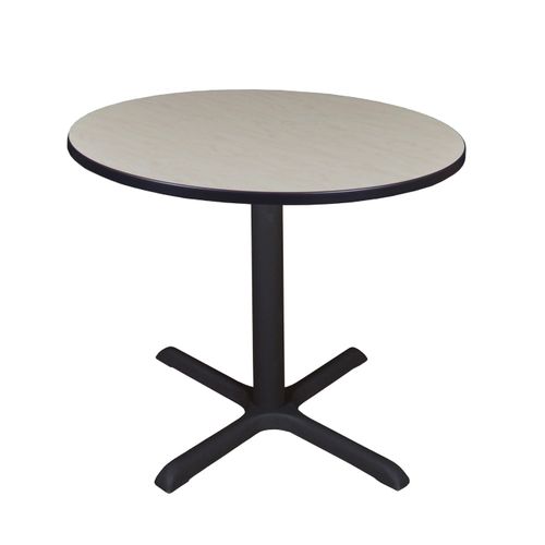 LARGE 42 IN. ROUND X-BASE BREAKROOM TABLE- MAPLE <FONT COLOR=GREEN>-FREE SHIPPING-</FONT>