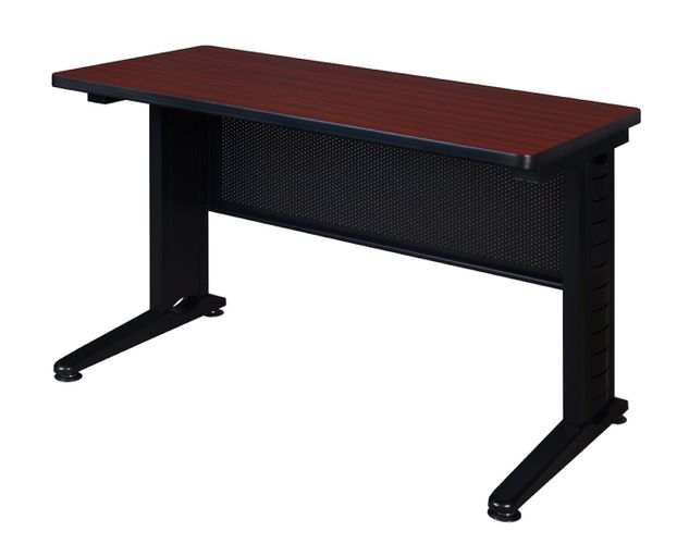 ION FIXED HEIGHT 42 X 24 IN. SEMINAR TRAINING TABLE- MAHOGANY. FREE SHIPPING.