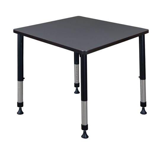 30 IN.SQUARE HEIGHT ADJUSTABLE CLASSROOM ACTIVITY TABLE- GREY <FONT COLOR=GREEN>-FREE SHIPPING-</FONT>