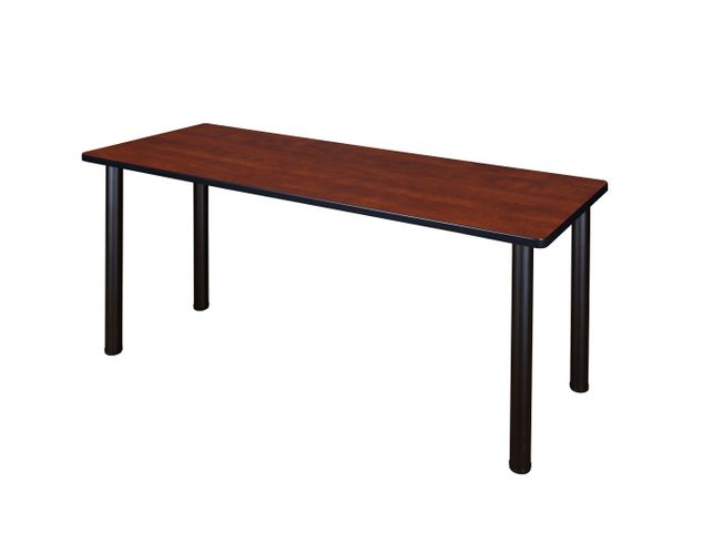 60 X 24 IN. TRAINING SEMINAR TABLE- CHERRY TOP, BLACK LEGS <FONT COLOR=GREEN>-FREE SHIPPING-</FONT>