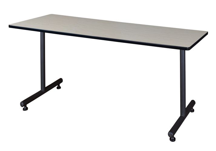 60 X 30 IN. STEEL T-BASE TRAINING SEMINAR TABLE- MAPLE <FONT COLOR=GREEN>-FREE SHIPPING-</FONT>