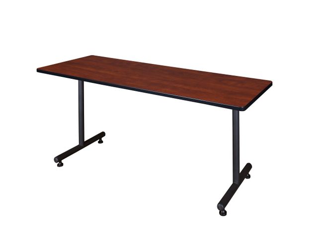 66 X 24 IN. STEEL T-BASE TRAINING SEMINAR TABLE- CHERRY <FONT COLOR=GREEN>-FREE SHIPPING-</FONT>