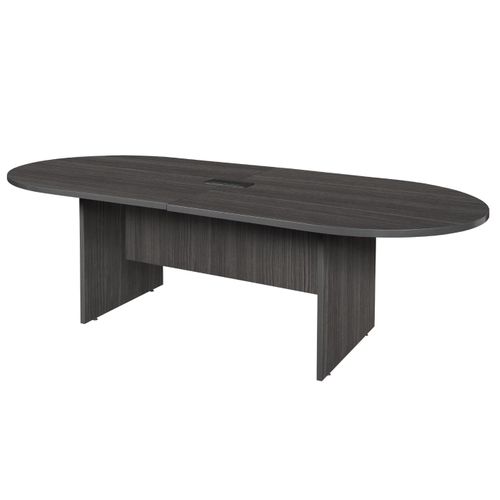8 FT CONFERENCE TABLE WITH CHARGING PORT- ASH GREY <FONT COLOR=GREEN>-FREE SHIPPING-</FONT>