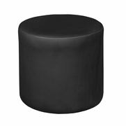 ROUND STOOL OTTOMAN- BLACK <FONT COLOR=GREEN>-FREE SHIPPING-</FONT>