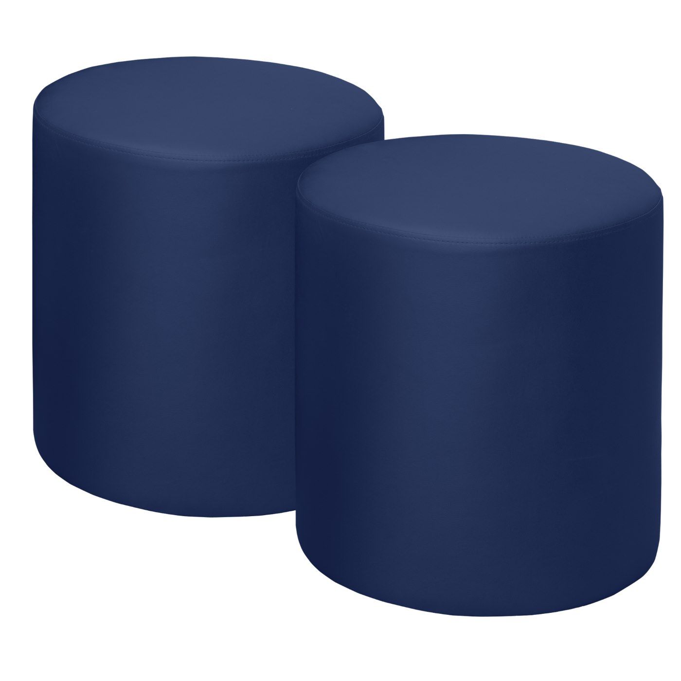 ROUND VINYL OTTOMAN (SET OF 2)- NAVAL BLUE <FONT COLOR=GREEN>-FREE SHIPPING-</FONT> ROUND VINYL OTTOMAN (SET OF 2)- NAVAL BLUE <FONT COLOR=GREEN>-FREE SHIPPING-</FONT>