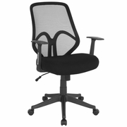 SALERNO SERIES HIGH BACK BLACK MESH OFFICE CHAIR WITH ARMS: <font color=green>FREE SHIPPING!</font> SALERNO SERIES HIGH BACK BLACK MESH OFFICE CHAIR WITH ARMS: <font color=green>FREE SHIPPING!</font>