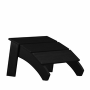 SAWYER MODERN ALL-WEATHER POLY RESIN WOOD ADIRONDACK OTTOMAN FOOT REST IN BLACK: <font color=green>FREE SHIPPING!</font>