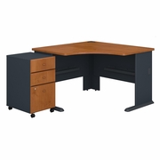 SERIES A 48W CORNER DESK WITH MOBILE FILE CABINET.   <FONT COLOR=GREEN>-FREE SHIPPING-</FONT>